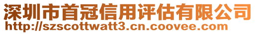 深圳市首冠信用評(píng)估有限公司