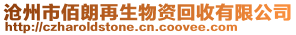 滄州市佰朗再生物資回收有限公司