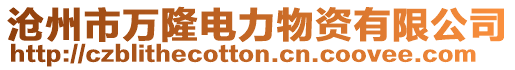 滄州市萬隆電力物資有限公司