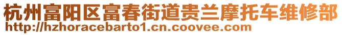 杭州富陽區(qū)富春街道貴蘭摩托車維修部