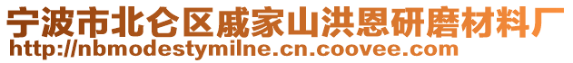 寧波市北侖區(qū)戚家山洪恩研磨材料廠