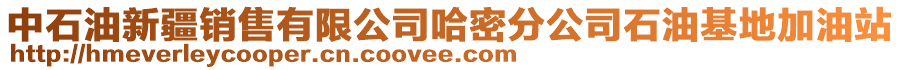 中石油新疆銷售有限公司哈密分公司石油基地加油站