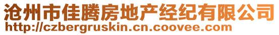 滄州市佳騰房地產(chǎn)經(jīng)紀(jì)有限公司