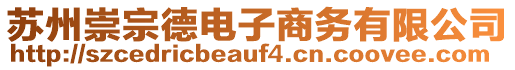 蘇州崇宗德電子商務有限公司