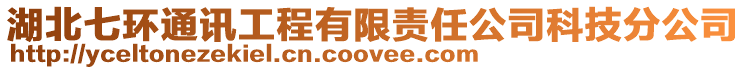 湖北七環(huán)通訊工程有限責(zé)任公司科技分公司