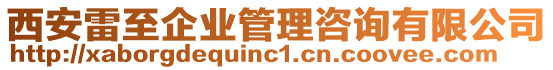 西安雷至企業(yè)管理咨詢有限公司