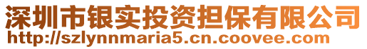 深圳市銀實(shí)投資擔(dān)保有限公司