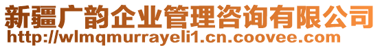 新疆廣韻企業(yè)管理咨詢有限公司