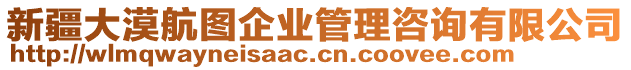 新疆大漠航圖企業管理咨詢有限公司