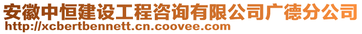 安徽中恒建設(shè)工程咨詢有限公司廣德分公司