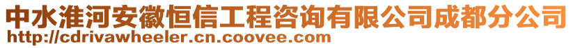 中水淮河安徽恒信工程咨詢有限公司成都分公司