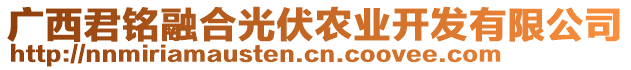 廣西君銘融合光伏農(nóng)業(yè)開(kāi)發(fā)有限公司