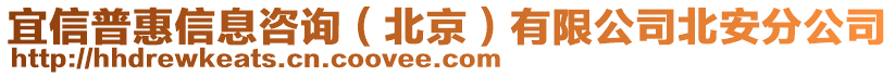 宜信普惠信息咨詢（北京）有限公司北安分公司