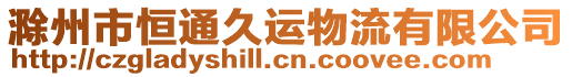滁州市恒通久運物流有限公司