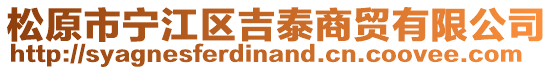松原市寧江區吉泰商貿有限公司
