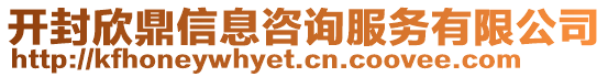 開(kāi)封欣鼎信息咨詢(xún)服務(wù)有限公司