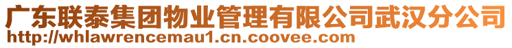 廣東聯(lián)泰集團(tuán)物業(yè)管理有限公司武漢分公司