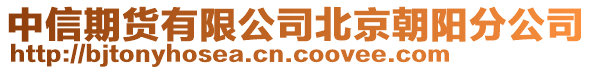 中信期貨有限公司北京朝陽分公司