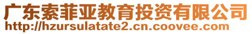 廣東索菲亞教育投資有限公司