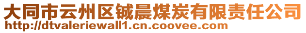 大同市云州區(qū)鋮晨煤炭有限責(zé)任公司