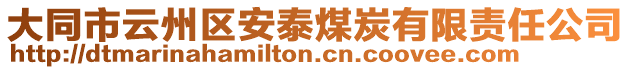 大同市云州區(qū)安泰煤炭有限責(zé)任公司