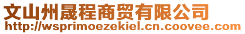 文山州晟程商貿有限公司