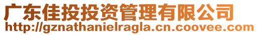 廣東佳投投資管理有限公司