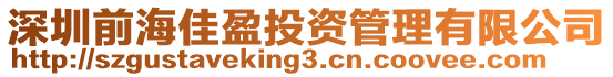 深圳前海佳盈投資管理有限公司