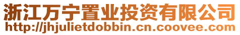 浙江萬寧置業投資有限公司