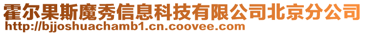 霍爾果斯魔秀信息科技有限公司北京分公司