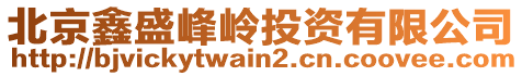 北京鑫盛峰嶺投資有限公司