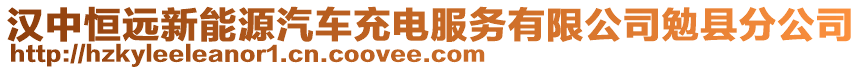 漢中恒遠新能源汽車充電服務有限公司勉縣分公司