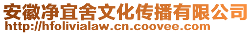 安徽凈宜舍文化傳播有限公司