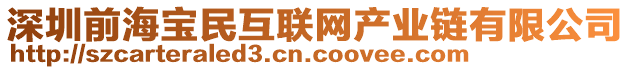 深圳前海寶民互聯(lián)網(wǎng)產(chǎn)業(yè)鏈有限公司