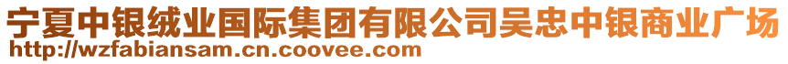 寧夏中銀絨業(yè)國(guó)際集團(tuán)有限公司吳忠中銀商業(yè)廣場(chǎng)