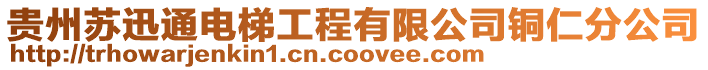 貴州蘇迅通電梯工程有限公司銅仁分公司