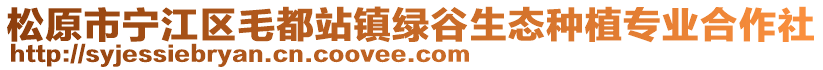 松原市寧江區(qū)毛都站鎮(zhèn)綠谷生態(tài)種植專業(yè)合作社