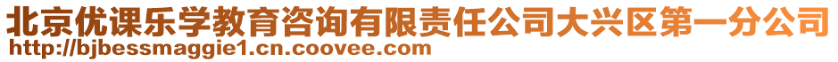 北京優(yōu)課樂(lè)學(xué)教育咨詢(xún)有限責(zé)任公司大興區(qū)第一分公司