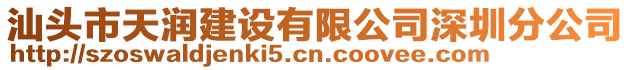 汕頭市天潤建設有限公司深圳分公司