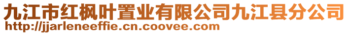 九江市紅楓葉置業(yè)有限公司九江縣分公司