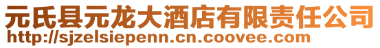 元氏縣元龍大酒店有限責(zé)任公司