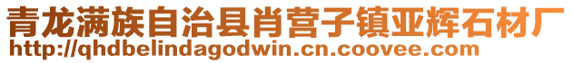青龍滿族自治縣肖營子鎮亞輝石材廠