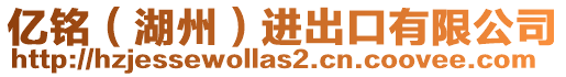 億銘(湖州)進(jìn)出口有限公司