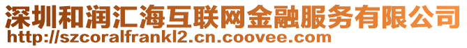 深圳和潤匯海互聯網金融服務有限公司