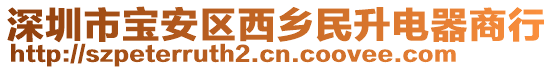 深圳市寶安區(qū)西鄉(xiāng)民升電器商行