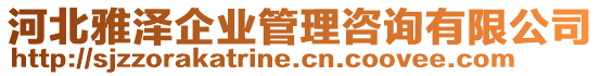 河北雅澤企業(yè)管理咨詢有限公司