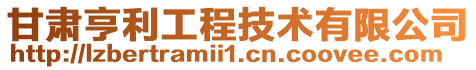 甘肅亨利工程技術有限公司