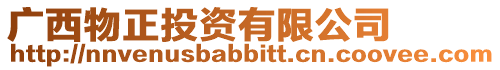 廣西物正投資有限公司