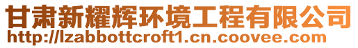 甘肅新耀輝環境工程有限公司