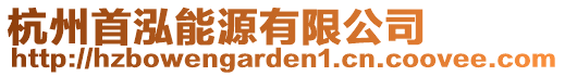 杭州首泓能源有限公司